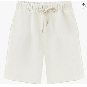 NWT Vcansion white shorts with tan laces size 8-10